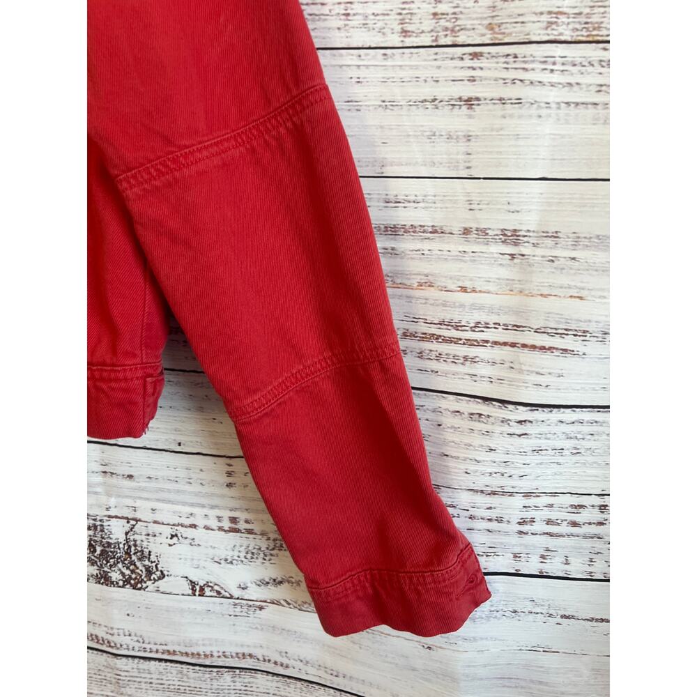Free People Women’s Rumors Denim Jacket 
 Strawberry Red Size Medium - Picture 4 of 12